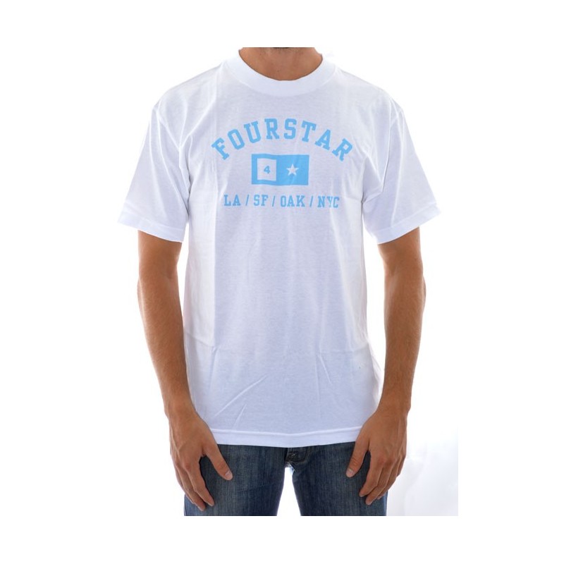T-Shirt Fourstar Classics Athletic - White/Blue