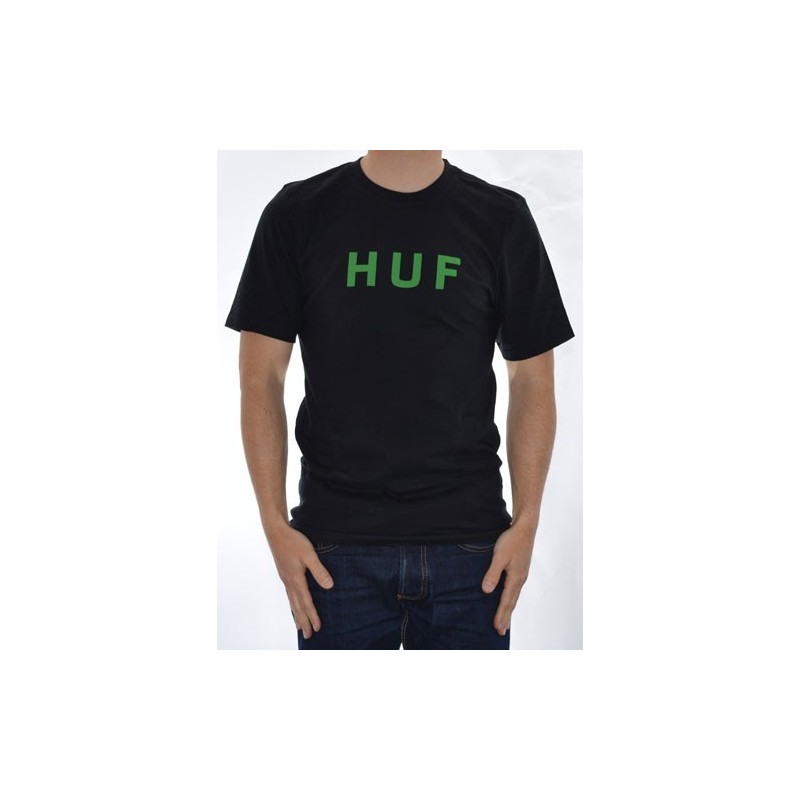 T-Shirt Huf Original Logo - Black Green