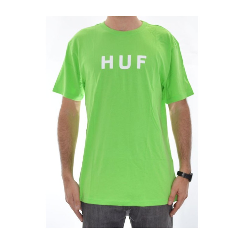 T-Shirt Huf Original Logo - Lime
