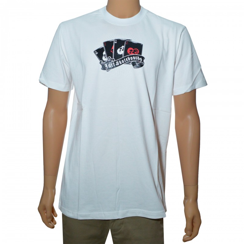 T-Shirt Jart Pokerskull - White
