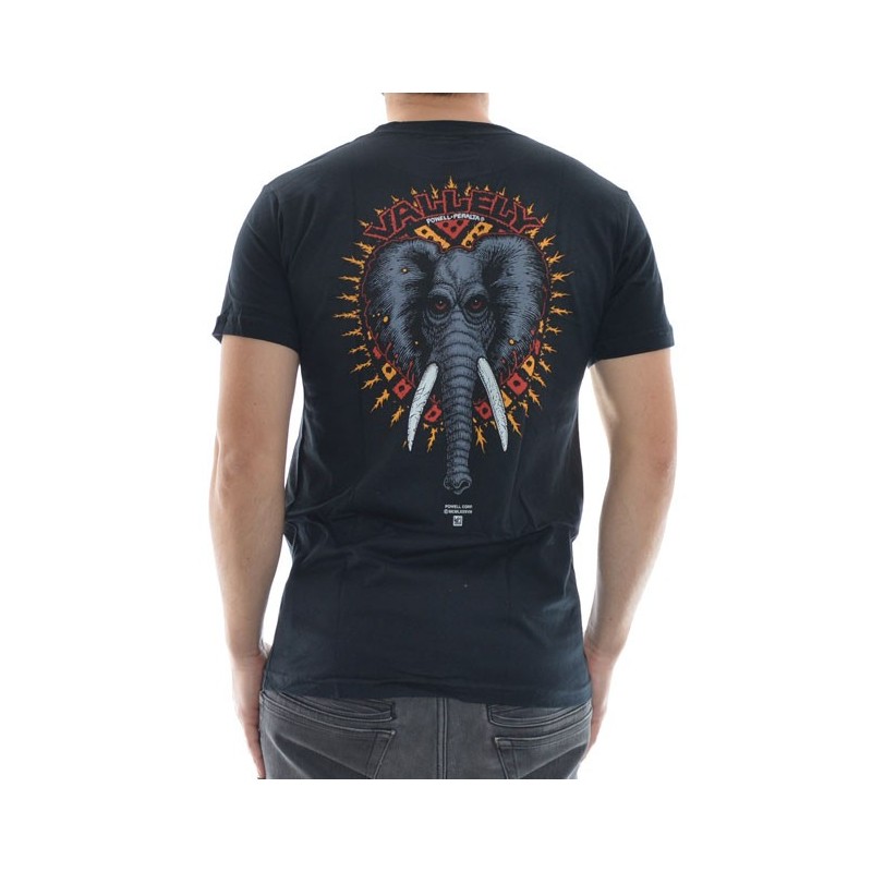 T-Shirt Powell Peralta Mike Vallely Elephant - Black