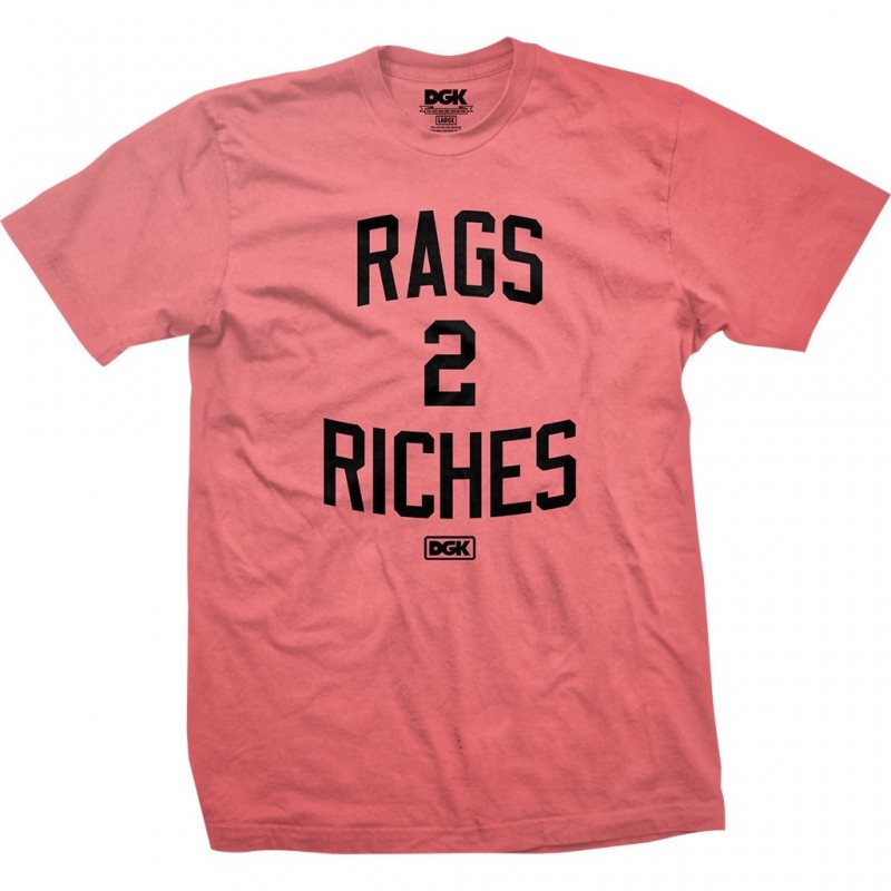T-Shirt DGK Richies - Coral